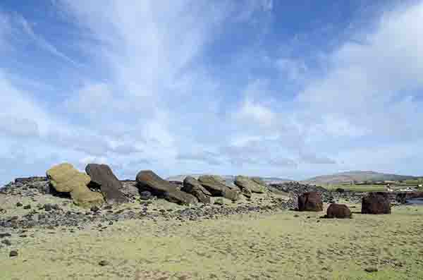 211 - Chile - isla de Rapa Nui o Pascua - Ahu Hanga Te'e